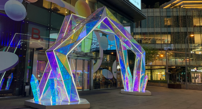 活動中亞克力美陳創意與實用兼備